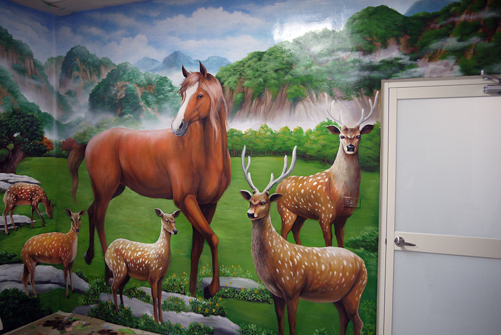 苗栗市居家風水壁畫 牆壁彩繪與壁畫彩繪