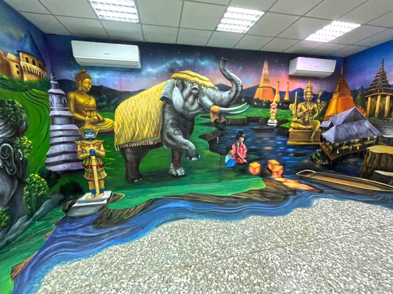 苗栗後龍鎮國教輔導團,泰國牆壁彩繪與壁畫彩繪