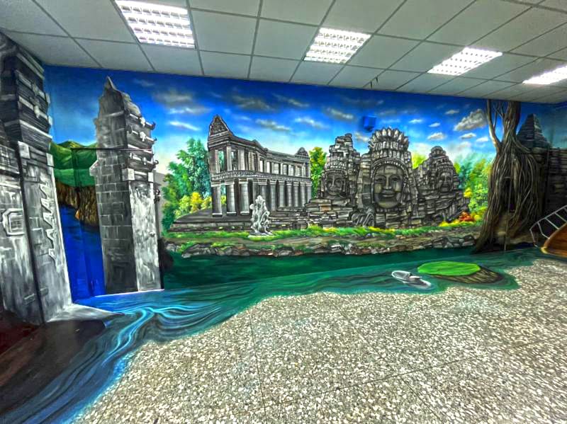 苗栗後龍鎮國教輔導團,柬埔寨牆壁彩繪與壁畫彩繪